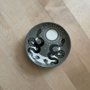 Small Gray Ceramic Trinket Dish/Catch All Tray